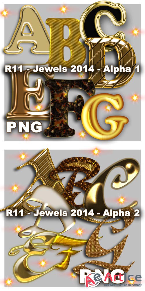 Jewels 2014 - Alpha 1 and 2 PNG FIles