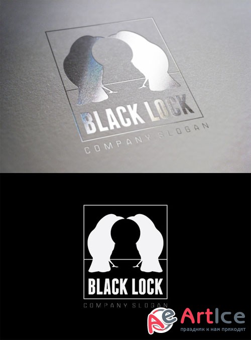 Black Lock Logo - CM 30587