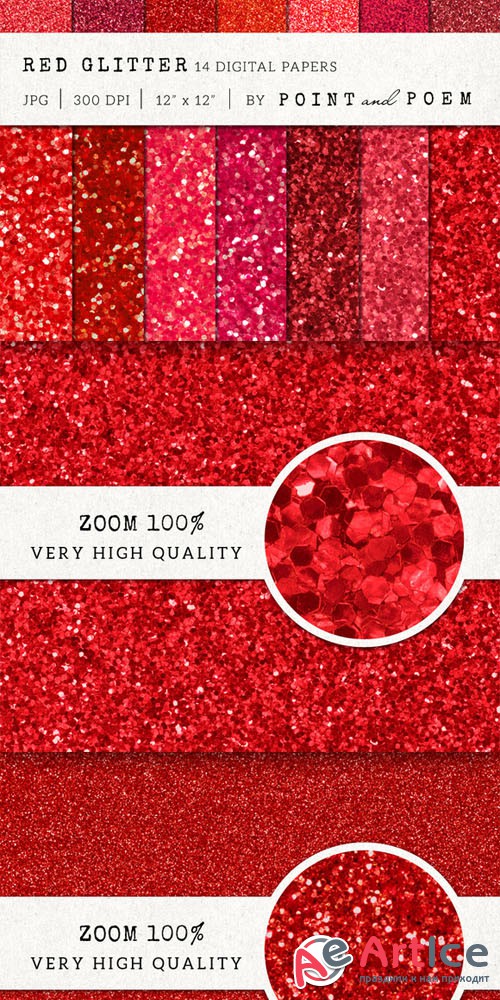 Red Glitter Texture Pack - CM 159213