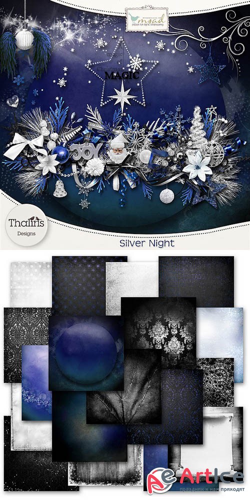 Scrap - Silver Night PNG and JPG