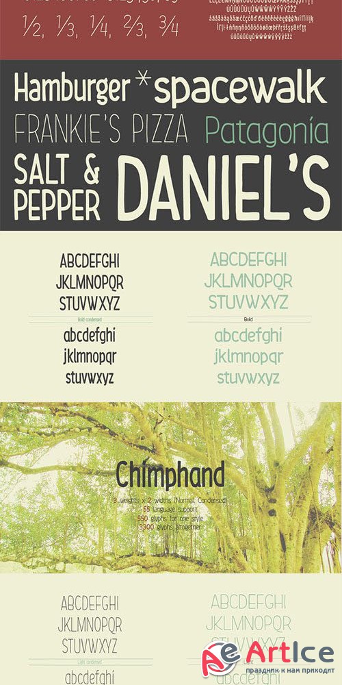 Chimphand - Natural Handwritten Font Family