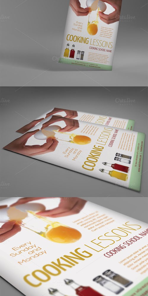 Cooking Lessons 2- A4 Flyer Template