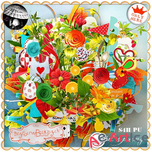 Scrap - Colorful Spring PNG and JPG