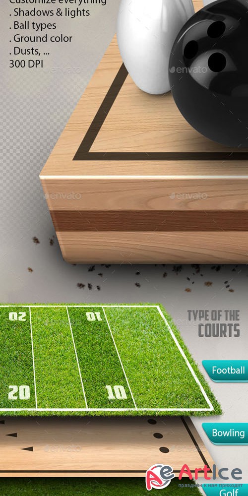 3D Logos on the Courts Mockup Vol.2 - Graphicriver 10436247