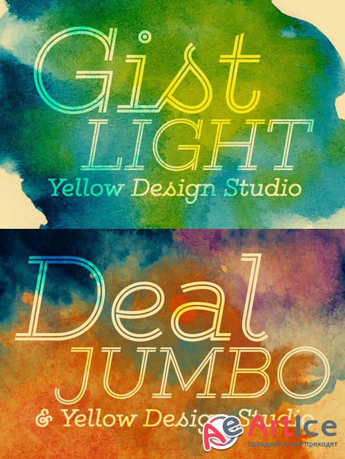 Gist Light Custom Retro Style Font