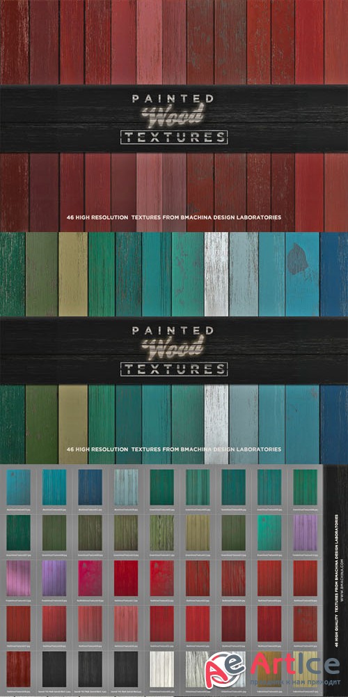 Painted Wood Textures - Creativemarket 128781