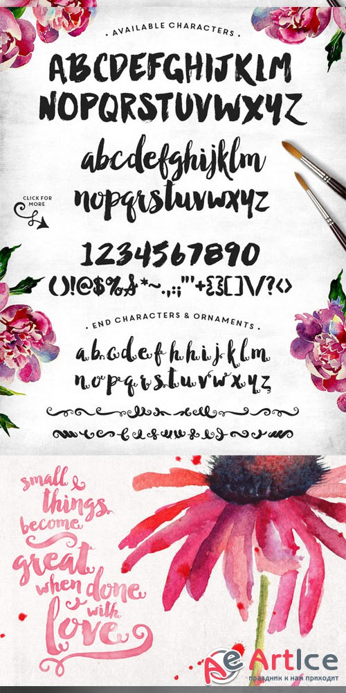 Manhattan Darling Typeface + BONUS - Creativemarket 136494