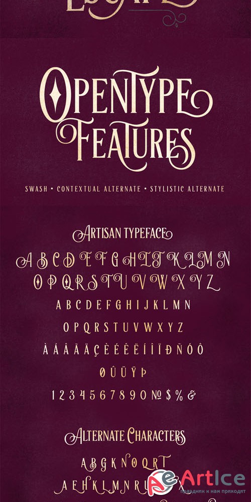 Artisan Display Typeface - Creativemarket 198813