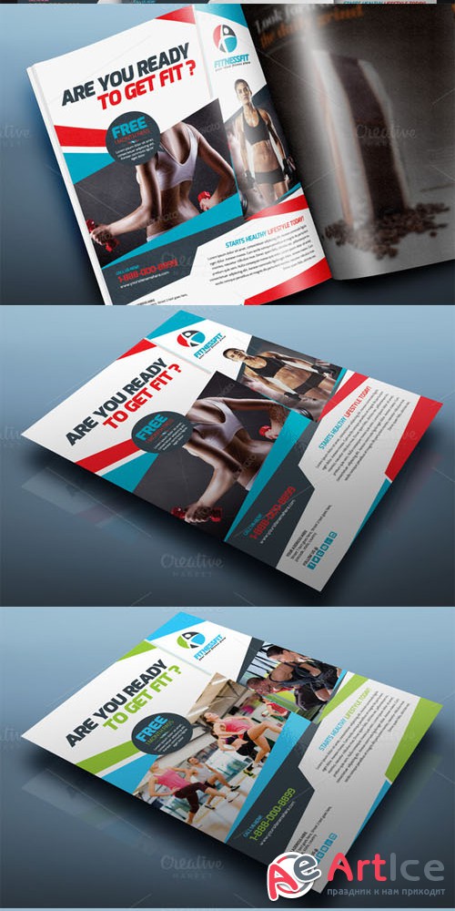 Sport & Fitness Flyer Vol.05 - Creativemarket 165117