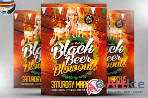 St. Patrick's Day Black Beer Blowout - Creativemarket 20053