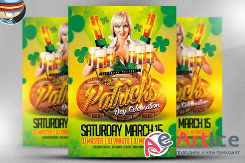 St. Patrick's Day Celebrations Flyer - Creativemarket 20052