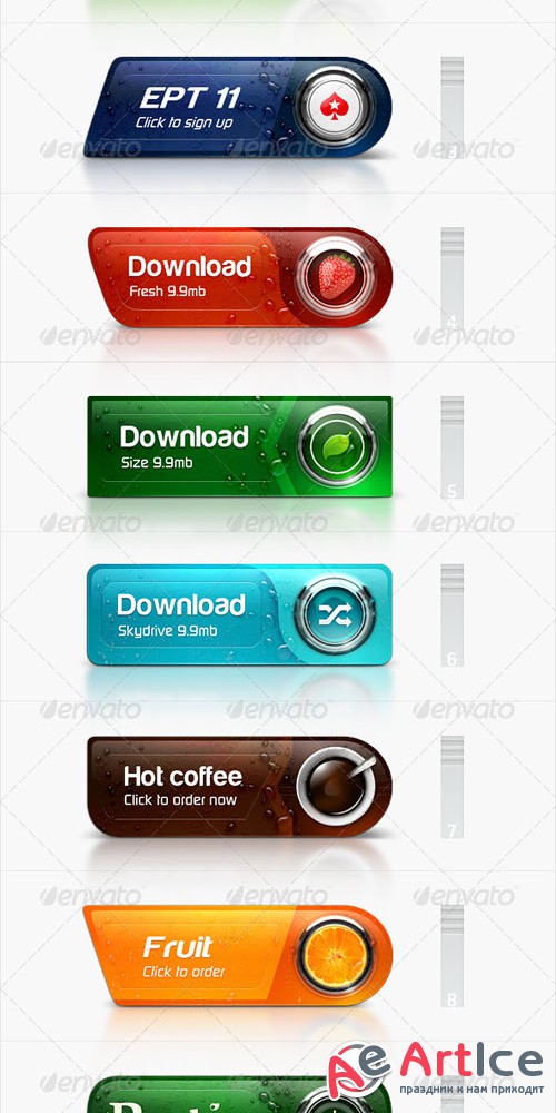 GraphicRiver Brand Buttons 4443375