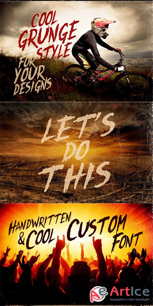 Let's Do This Custom Font - Creativemarket 75564