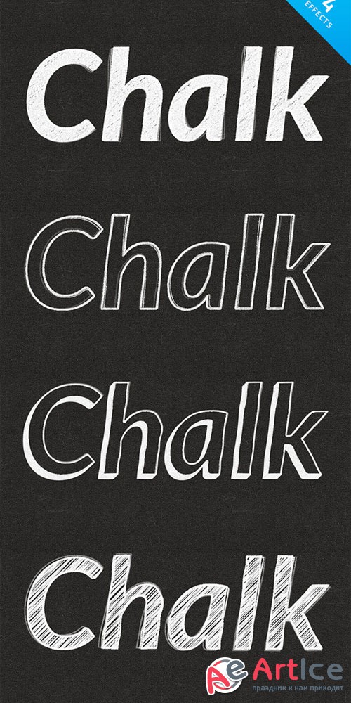 Chalk Text Effects - CM 88765