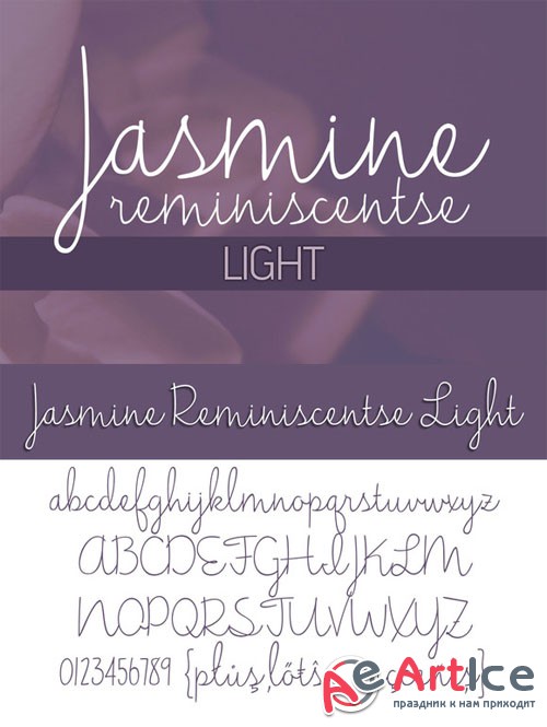 Jasmine Reminiscentse Light Font - Creativemarket 180413