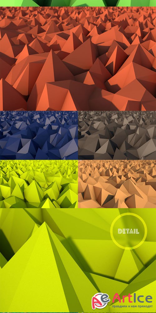 26 Abstract Low Poly Backgrounds - Creativemarket 30536