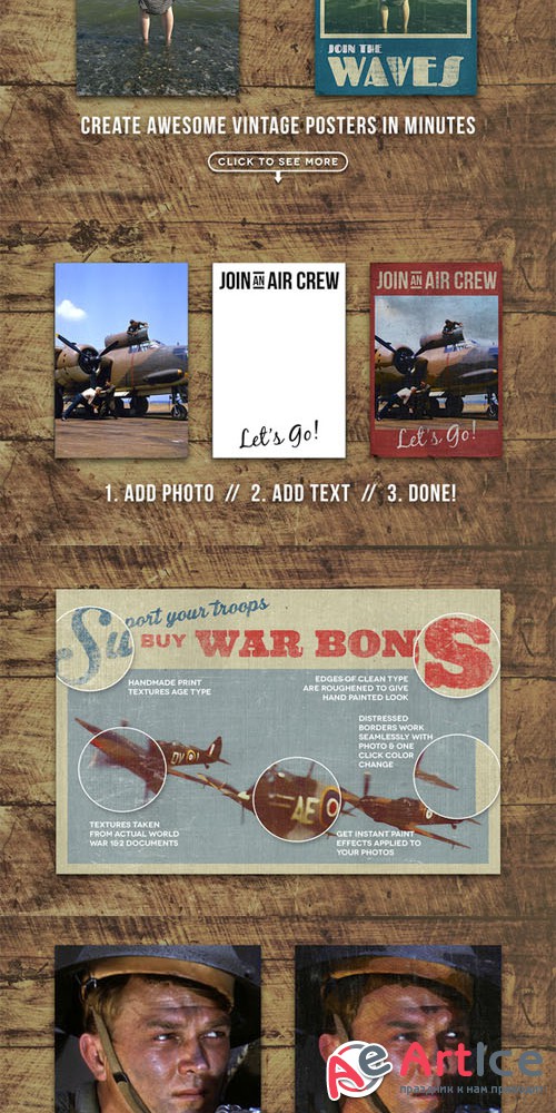 National Service - War Posters Kit - Creativemarket 208979