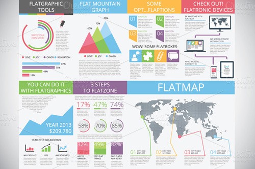 Flat Vector Infographics Flatgraphics