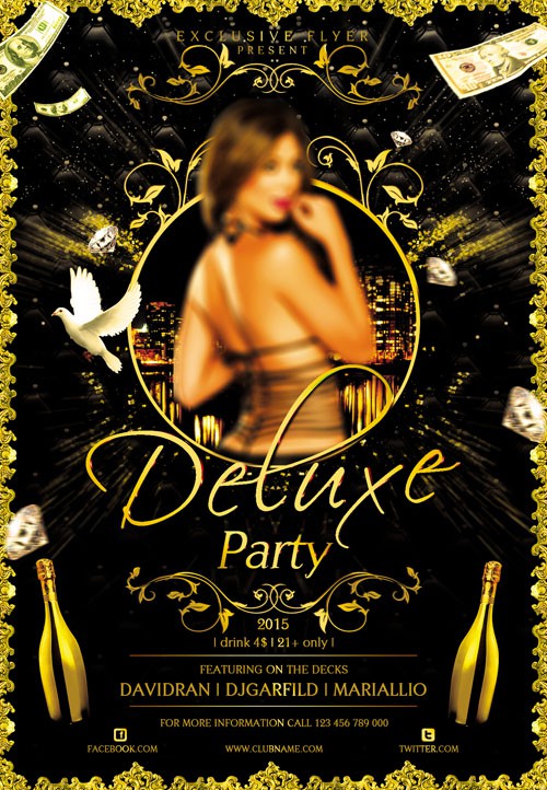Flyer Template - Deluxe Party Facebook Cover
