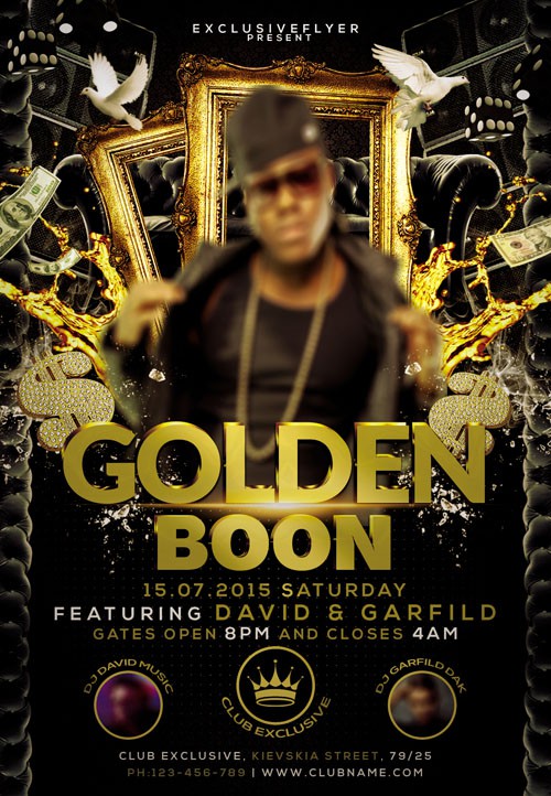 Flyer Template - Golden Boon Facebook Cover