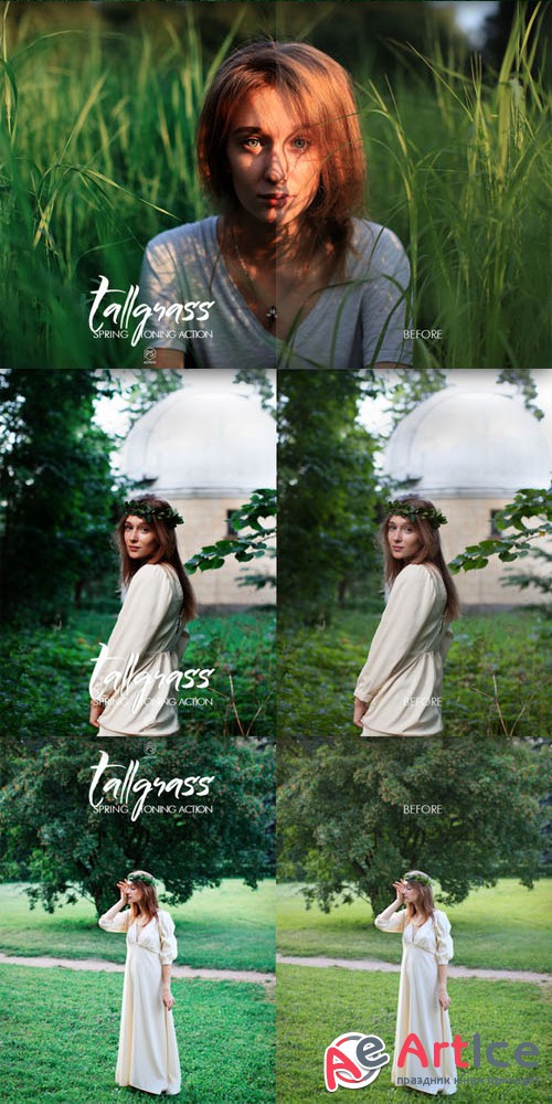 Tallgrass Photoshop Action - Creativemarket 238324