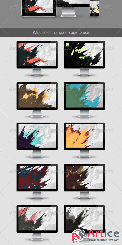 12 Abstract Urban Backgrounds V.1 - Graphicriver 7140648