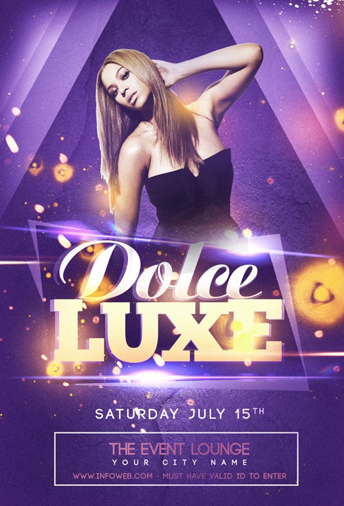 Flyer Template - Dolce Luxe Party 