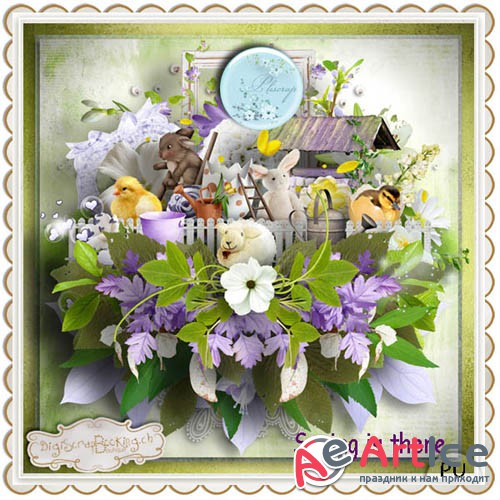 Scrap - Spring is there JPG and PNG