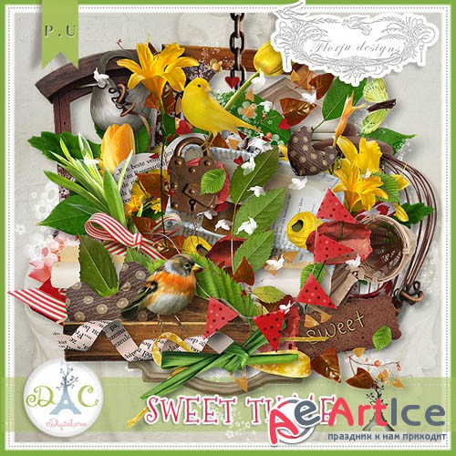 Scrap - Sweet time JPG and PNG