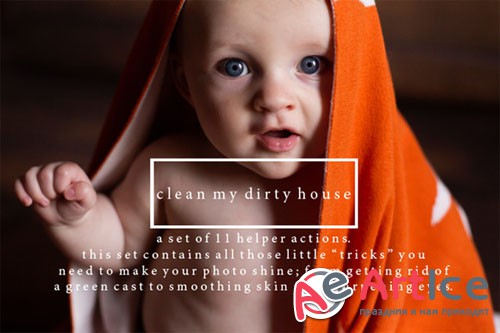 Creativemarket - Clean My Dirty House PS Actions 2955