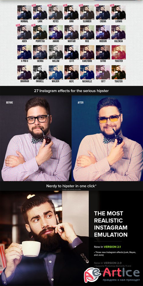 Instant Hipster - Instagram Actions - Creativemarket 2987