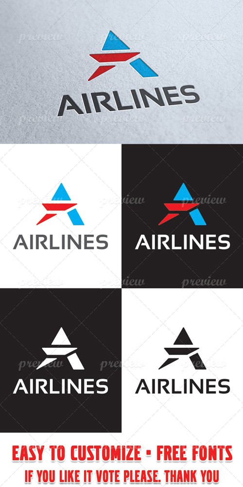 Vector Airlines Logo Template