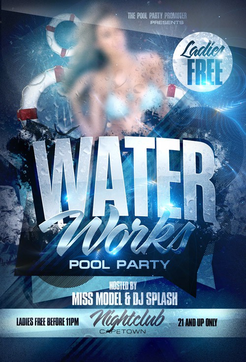 Flyer Template - Water Works Pool Party 
