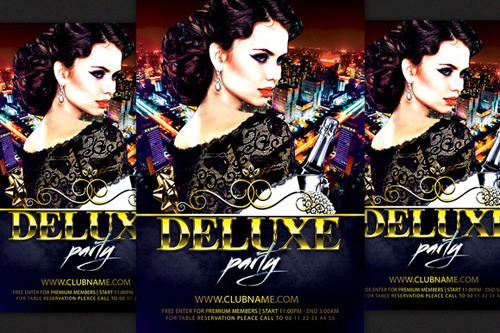 Flyer PSD - Deluxe Party 
