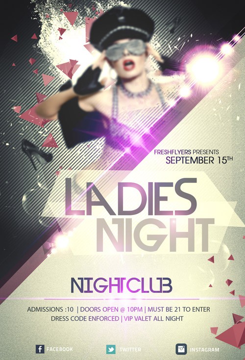Flyer PSD - Ladies Night