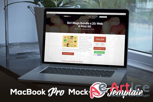 MacBook Pro Mock-Up PSD Template