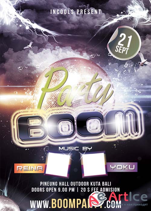 Party Boom Flyer