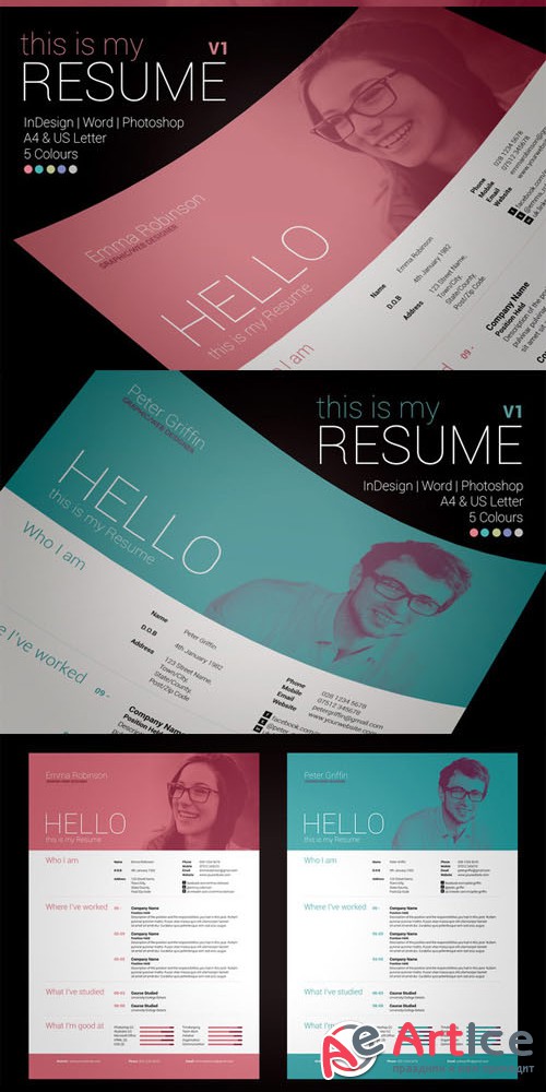 My Resume V1 - Creativemarket 28972
