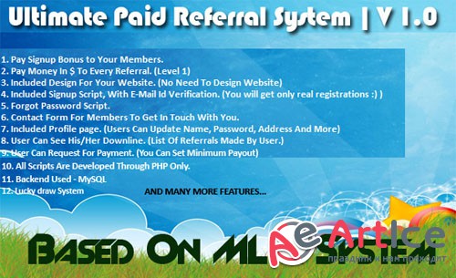CodeCanyon - Ultimate Paid Referral System v1.0.3