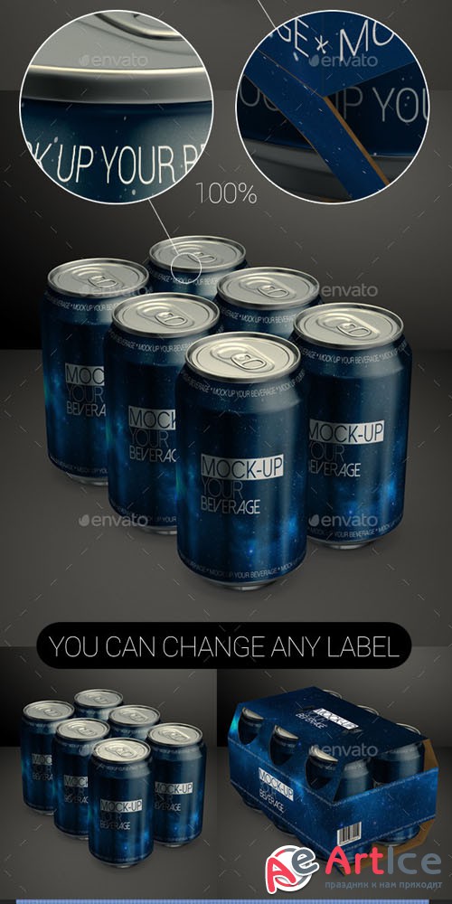 6 Pack 0.33ml Can 01 - Graphicriver 9322575