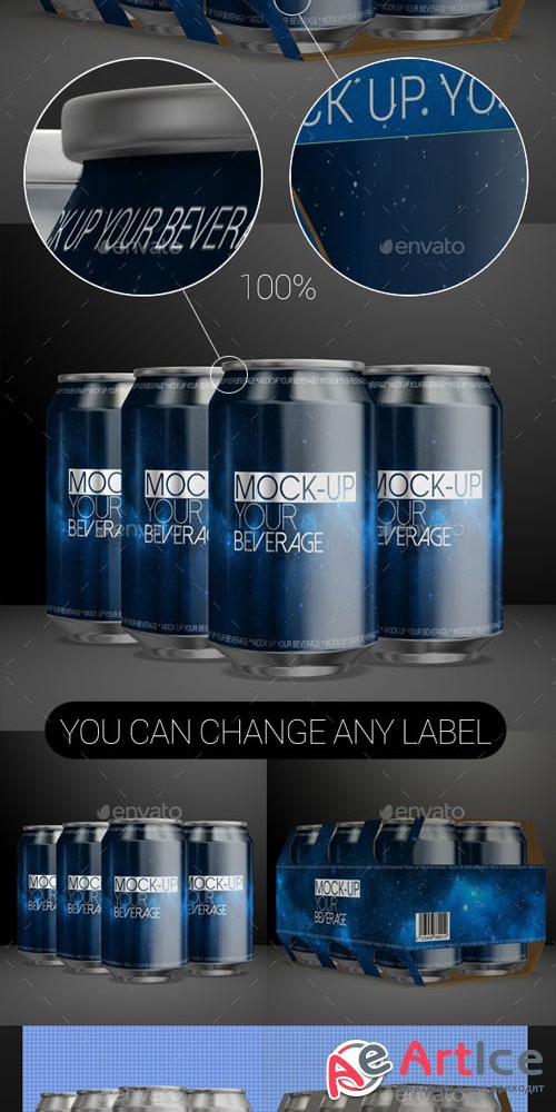 6 Pack 0.33ml Can 02 - Graphicriver 9961102