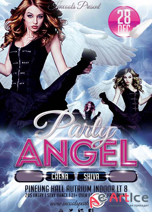 Party Angel Flyer Template