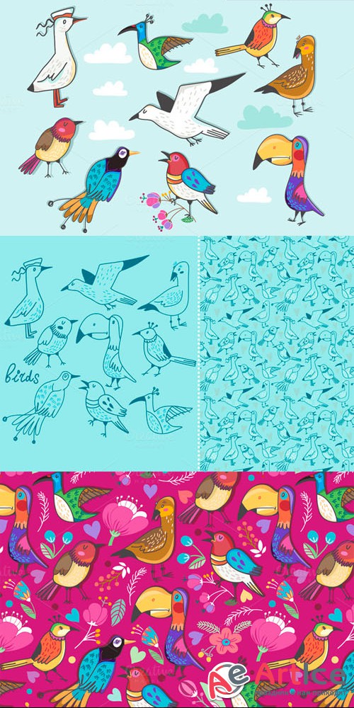 Creativemarket - Birds 101290