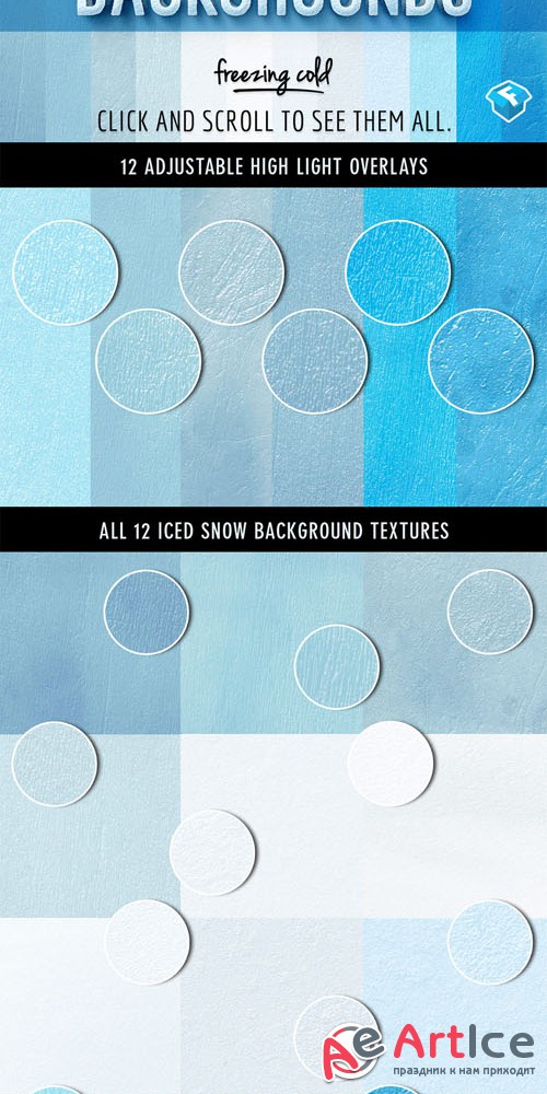 Creativemarket - 12 Iced Snow Background Textures 122133