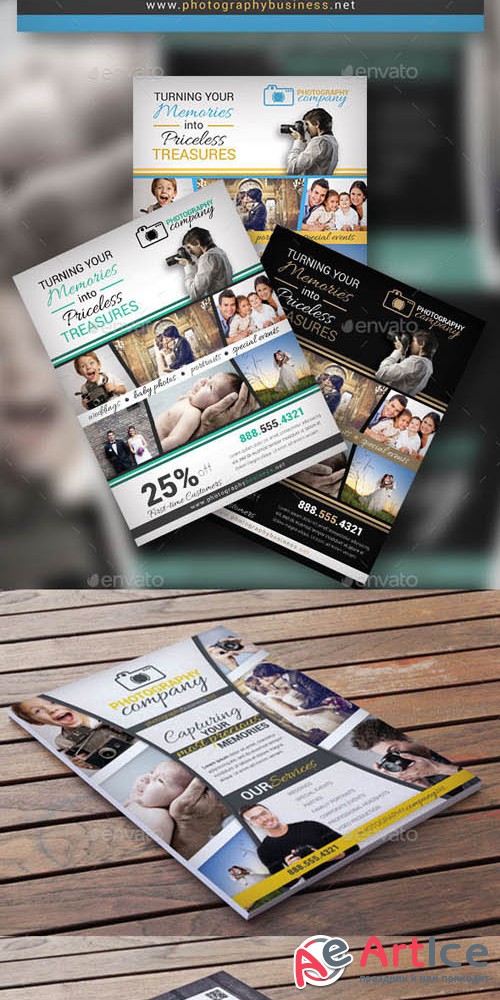 Graphicriver - Photography Business Flyer Bundle 10844183