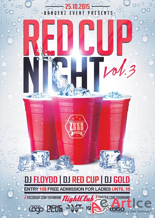 RED CUP Flyer Template