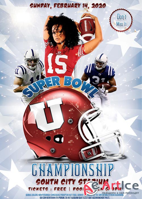 Sport super bowl championship Flyer