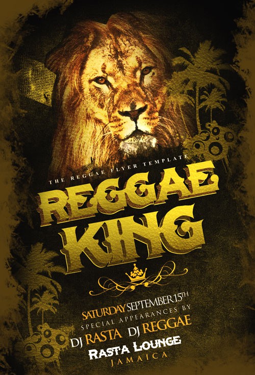 Flyer Template - Reggae King 