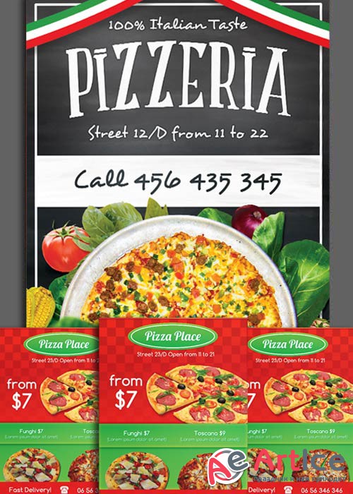 Pizzeria Flyers Bundle part 2