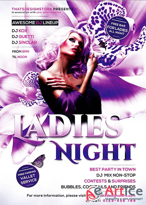 Ladies Night Flyer Template V6